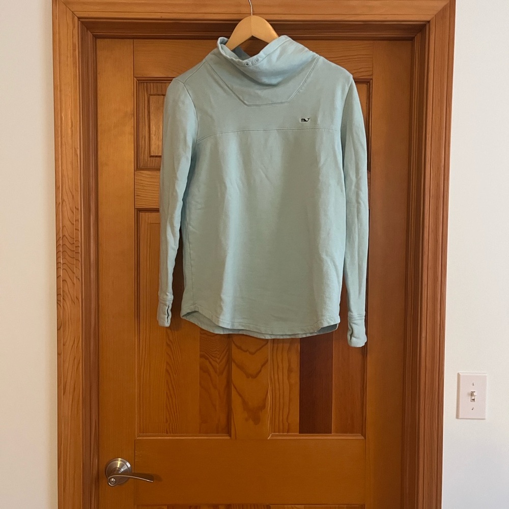 Light Blue Vineyard Vines Cowl Neck Sweatshirt